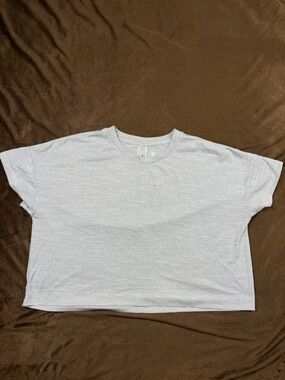 all in motion Heathered Light Gray Performance Tee